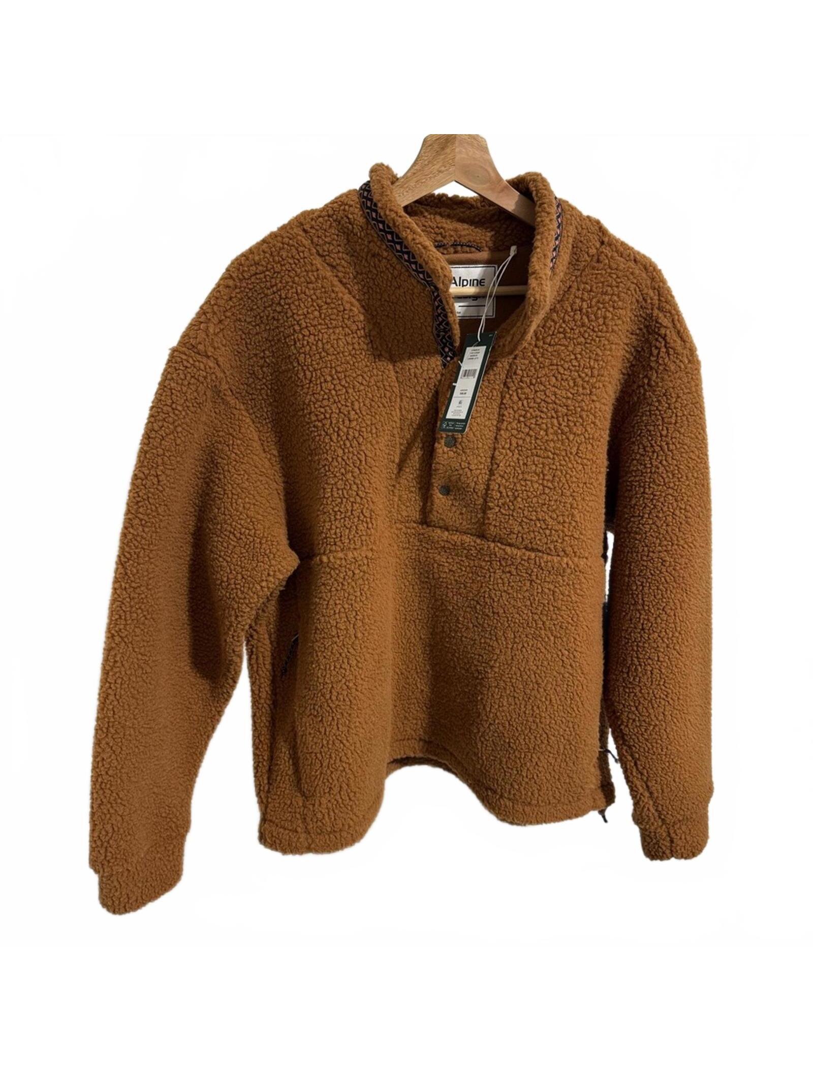 Alpine Design Brown Sherpa Fleece Pullover